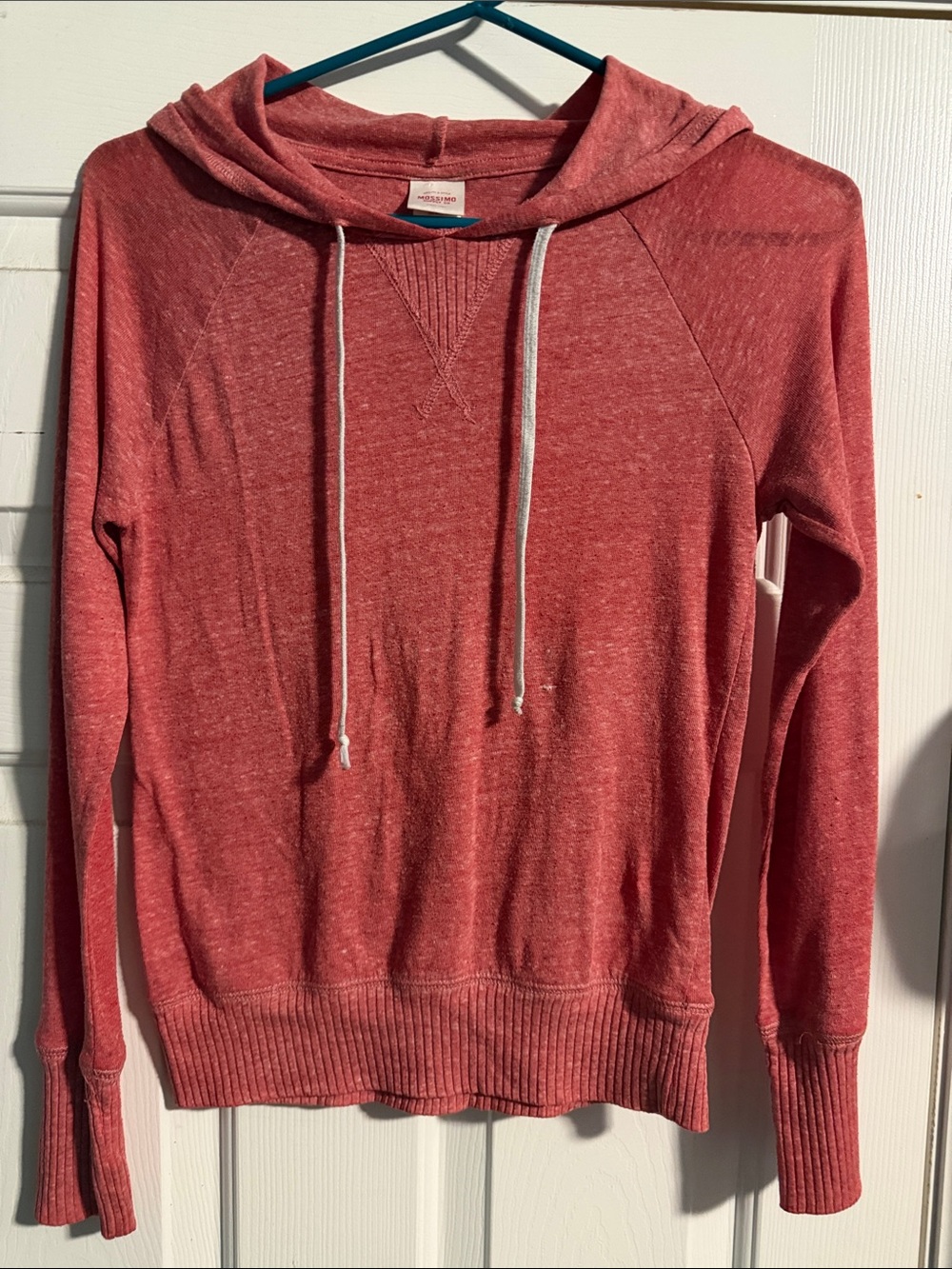 Mossimo Women's Hooded Lightweight Sweater - Dusty Rose